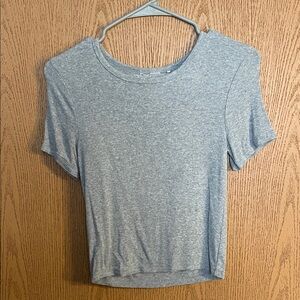 Victoria's Secret Heather Gray Short Sleeve Tee and Short Pajama Set